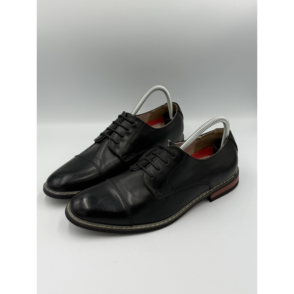 Bruno Marc Prince 6 Oxford Cap Toe Dress Shoes Men's Size 8 Black AGAWXDCV